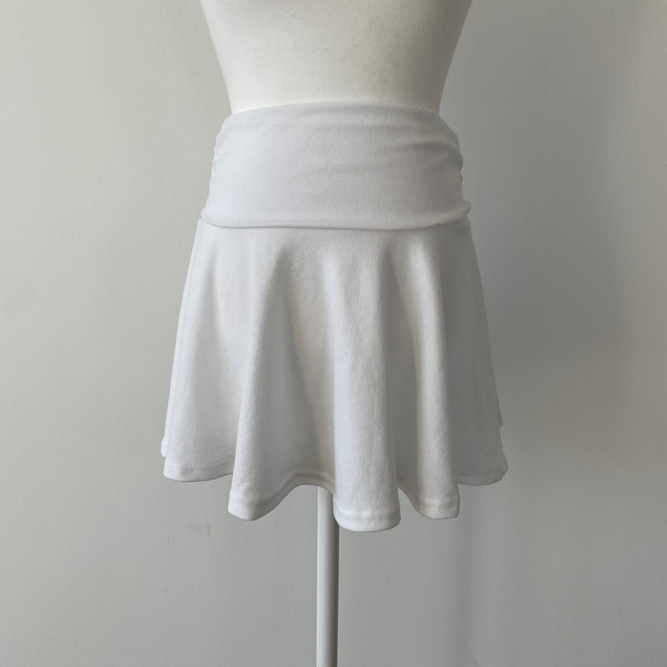 Aラインウエストバンドミニスカート