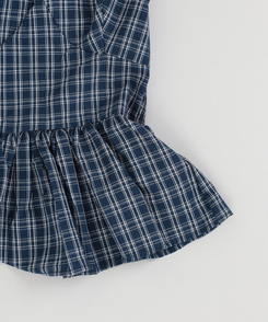 チェックホルターブラウス