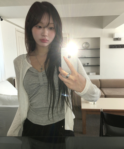 リボンキャミソール(6color) GREY