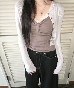 リボンキャミソール(6color) BROWN