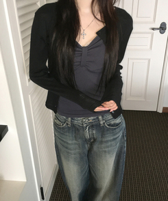 リボンキャミソール(6color) CHARCOAL