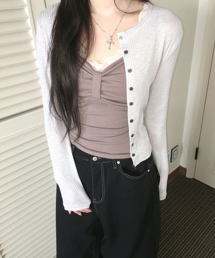 リボンキャミソール(6color) BROWN