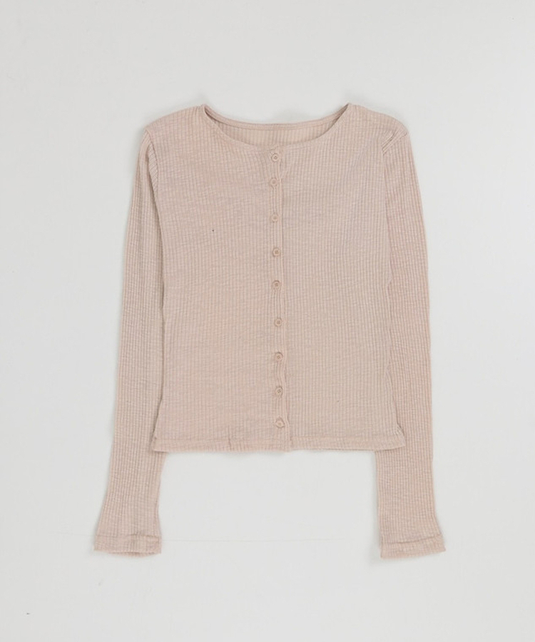 リブニットカーディガン(7color)