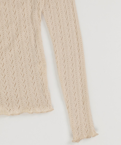 パンチングスリムフィットTシャツ