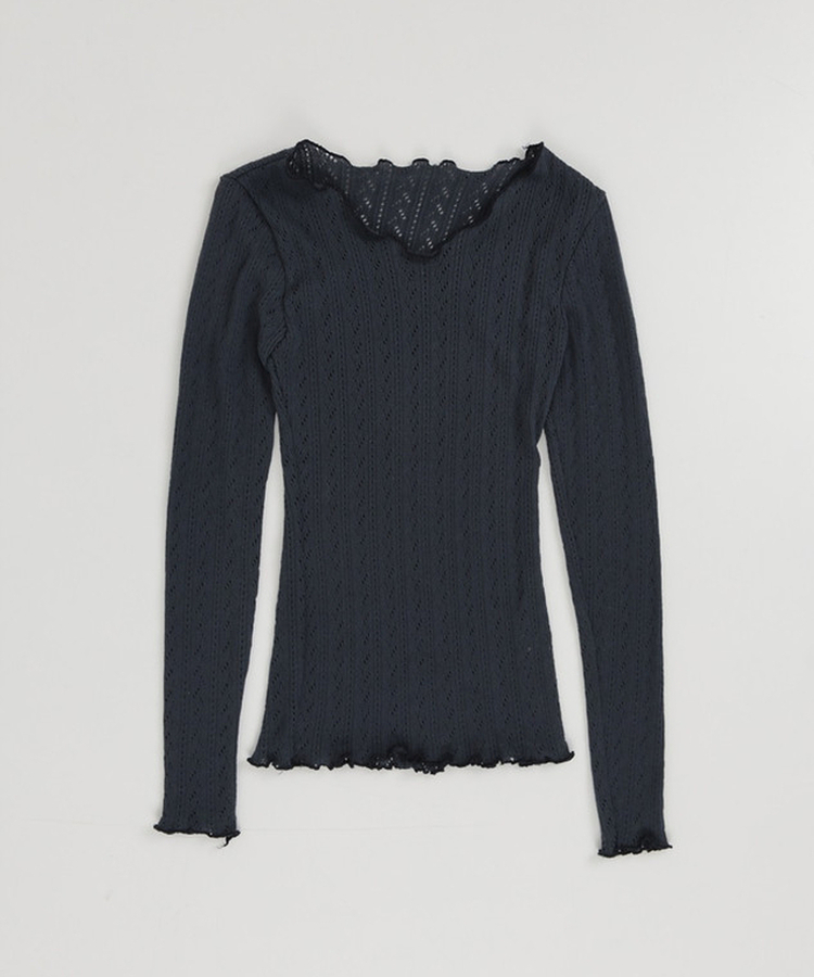 パンチングスリムフィットTシャツ