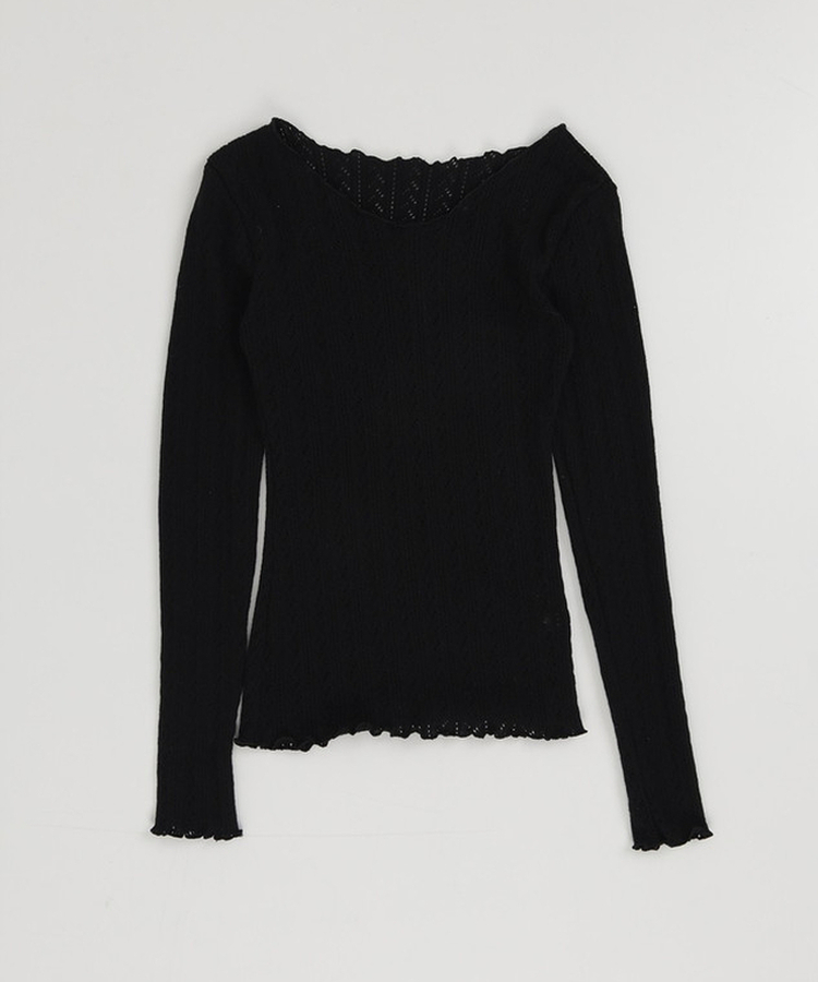 パンチングスリムフィットTシャツ