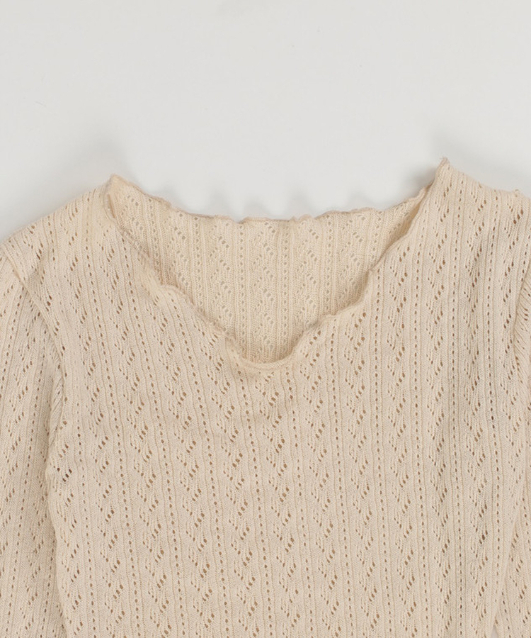 パンチングスリムフィットTシャツ