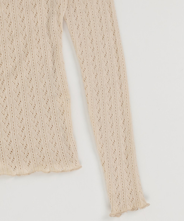 パンチングスリムフィットTシャツ