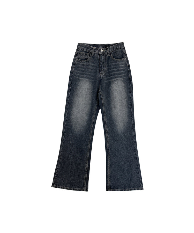 【丈別】ブーツカットウォッシュドデニムパンツ(5color)