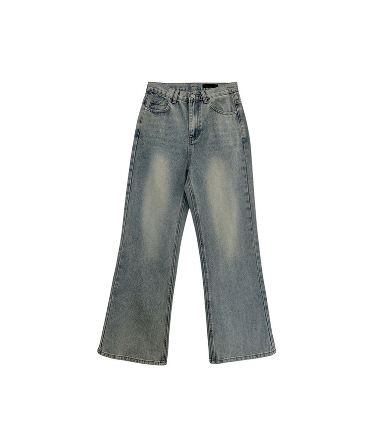 【丈別】ブーツカットウォッシュドデニムパンツ(5color)