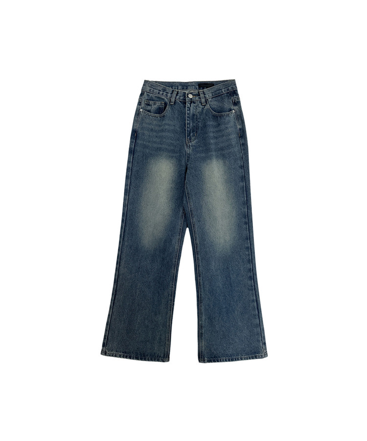 【丈別】ブーツカットウォッシュドデニムパンツ(5color)