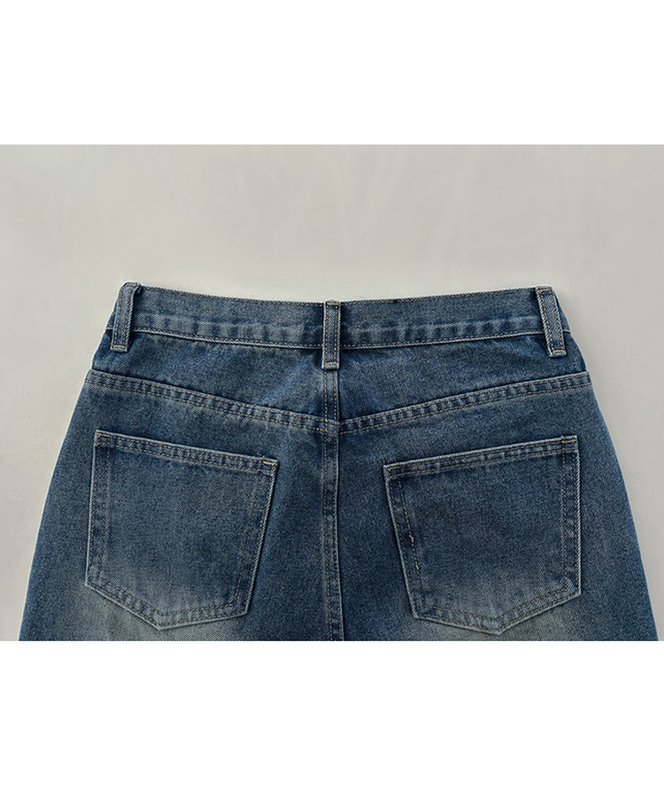 【丈別】ブーツカットウォッシュドデニムパンツ(5color)