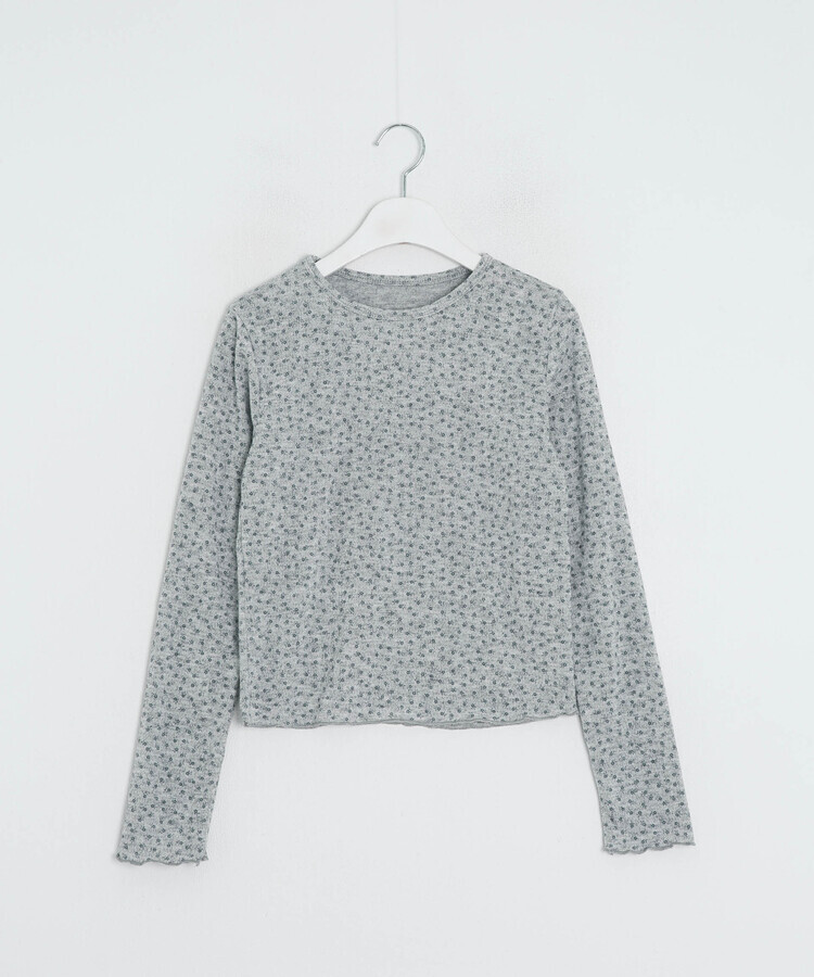 ミニフラワーフィットトップス