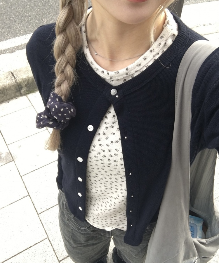 ミニフラワーフィットトップス BEIGE