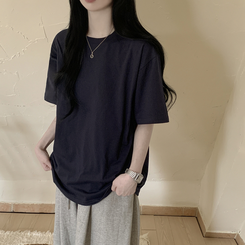 ベーシック半袖Tシャツ NAVY