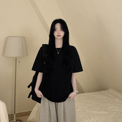 ベーシック半袖Tシャツ NAVY