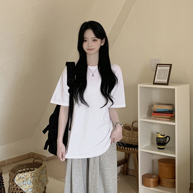 ベーシック半袖Tシャツ WHITE