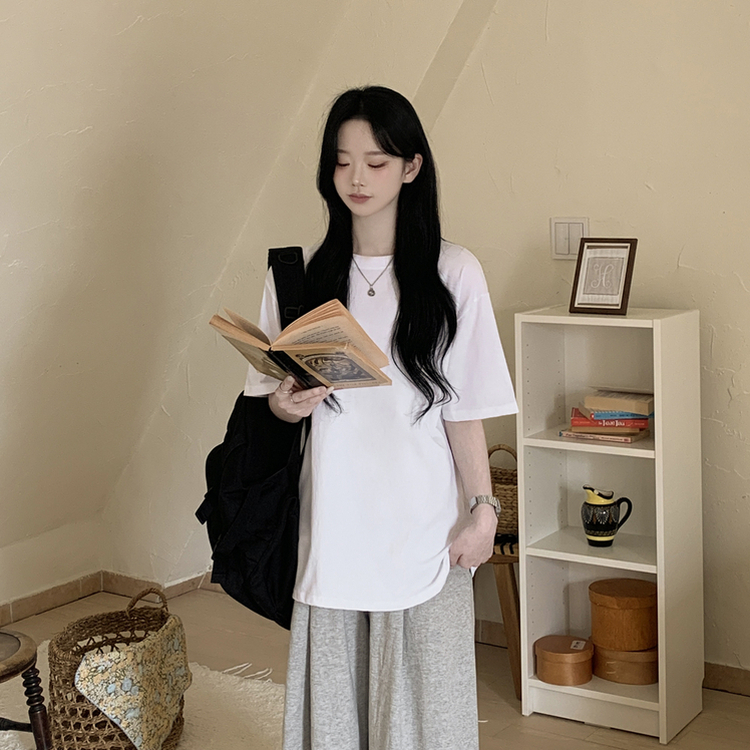 ベーシック半袖Tシャツ WHITE