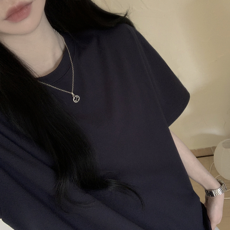 ベーシック半袖Tシャツ NAVY