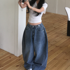 デイリーVネック半袖Tシャツ(6color) IVORY