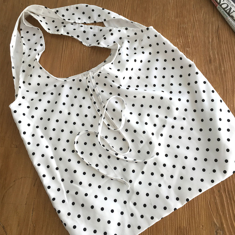 カジュアルドットショルダーバッグ WHITE