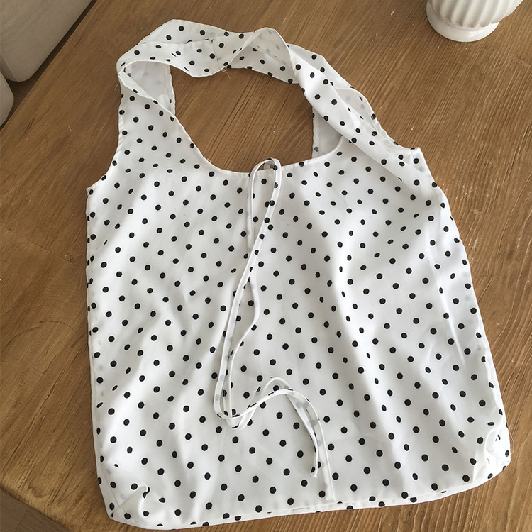 カジュアルドットショルダーバッグ WHITE