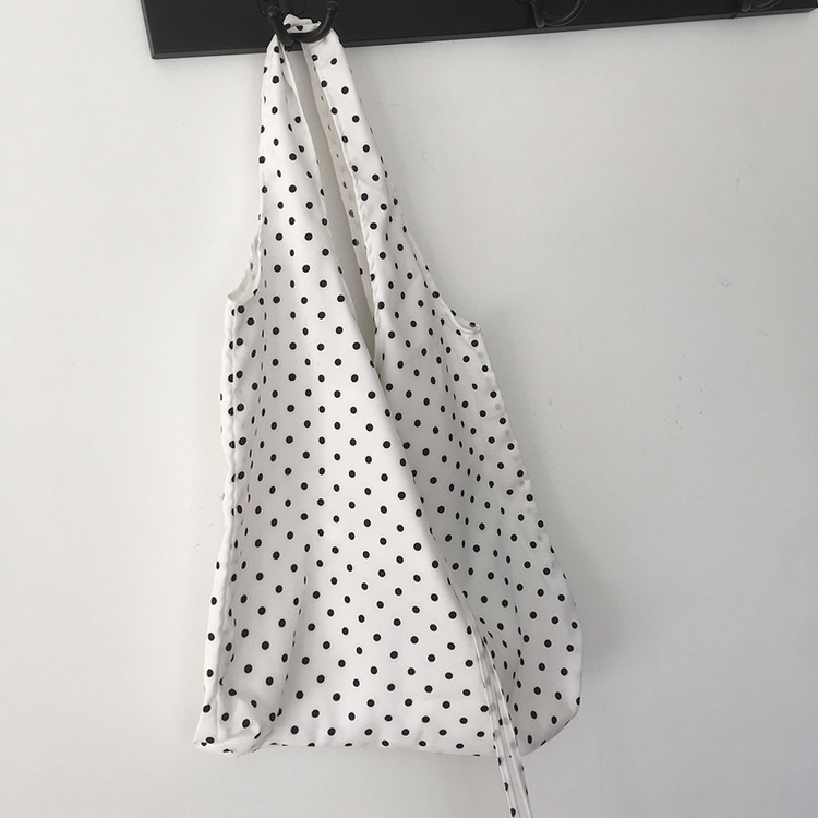 カジュアルドットショルダーバッグ WHITE