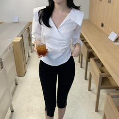 フェミニンシャーリングブラウス IVORY