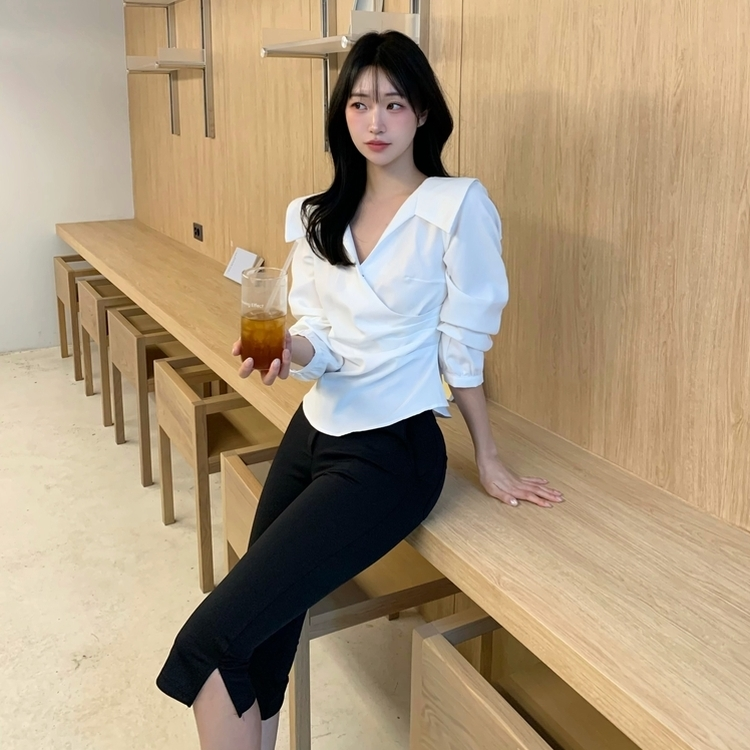 スリム5分丈レギンスパンツ BLACK