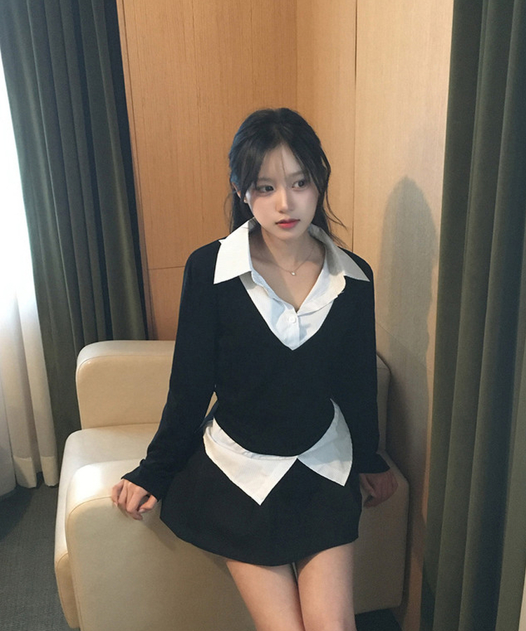 デイリープリーツミニスカート BLACK