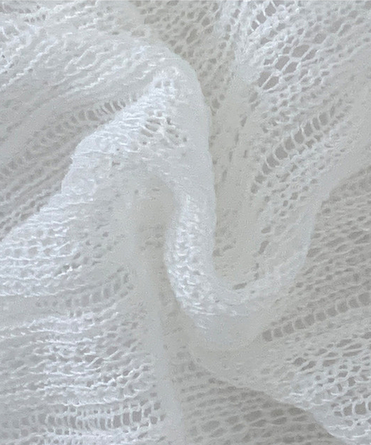 Vネックシアー長袖カーディガン