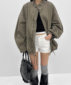 カジュアルハーフモッズジャケット KHAKI