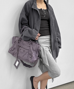 カジュアルハーフモッズジャケット GREY