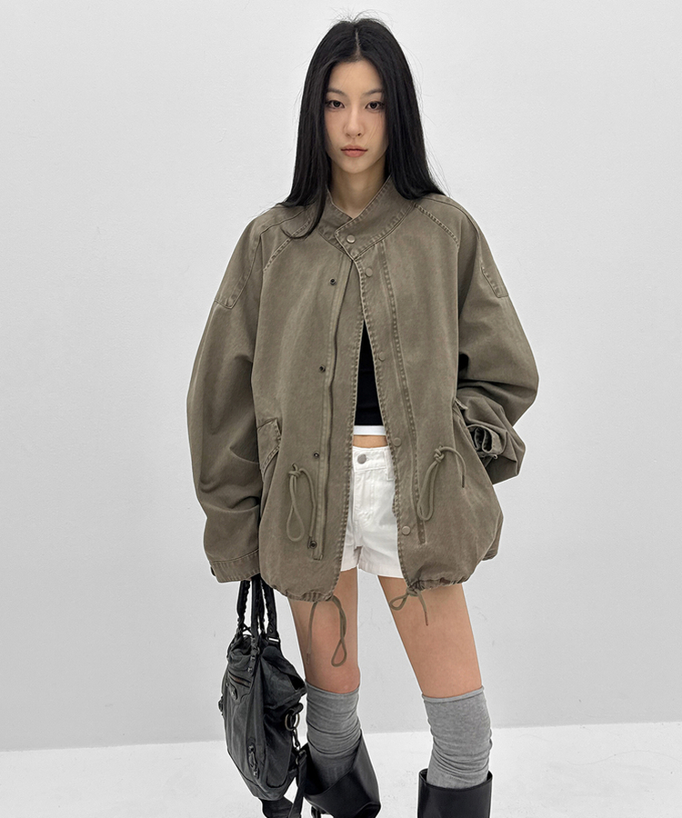 カジュアルハーフモッズジャケット KHAKI