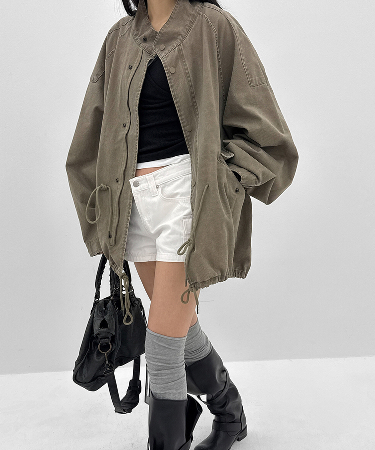 カジュアルハーフモッズジャケット KHAKI