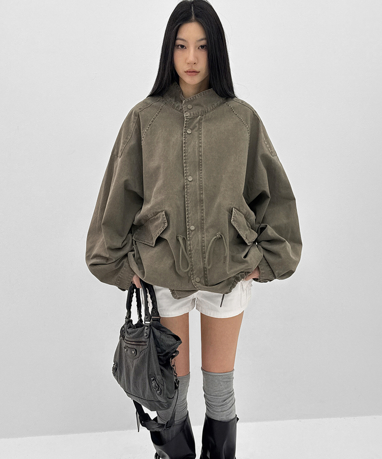 カジュアルハーフモッズジャケット KHAKI