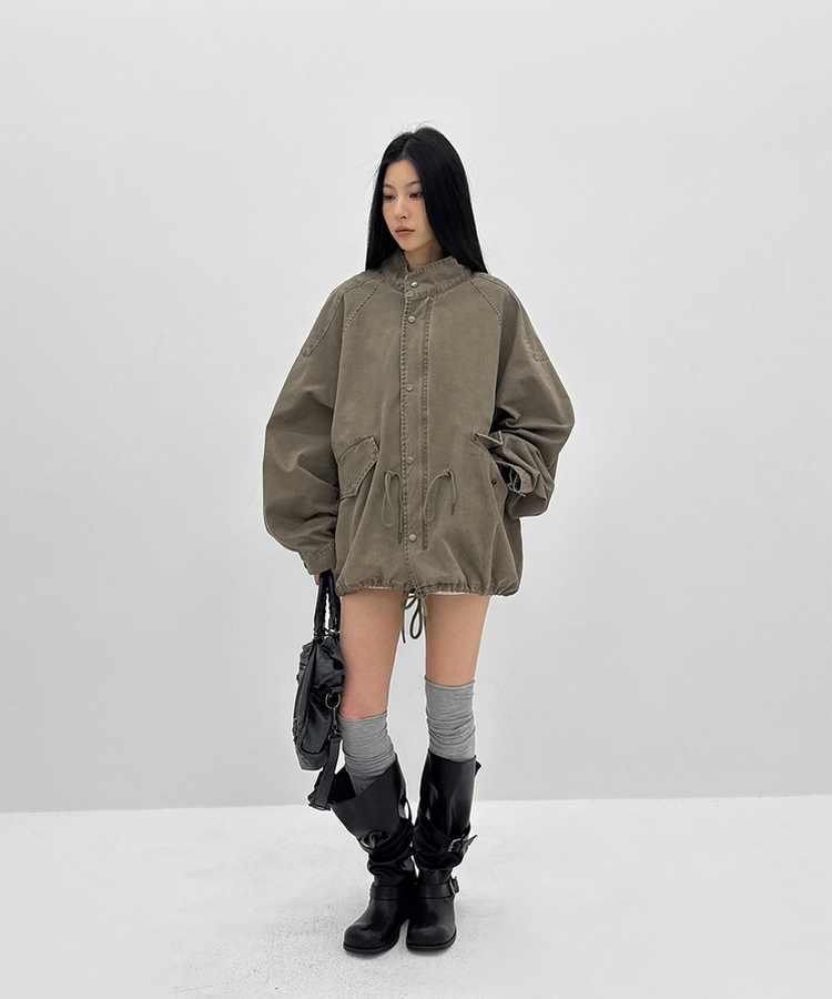 カジュアルハーフモッズジャケット KHAKI