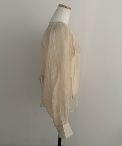 【SET】シフォンブラウス＋ショートパンツ