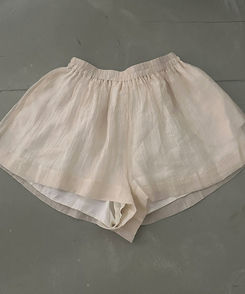 【SET】シフォンブラウス＋ショートパンツ