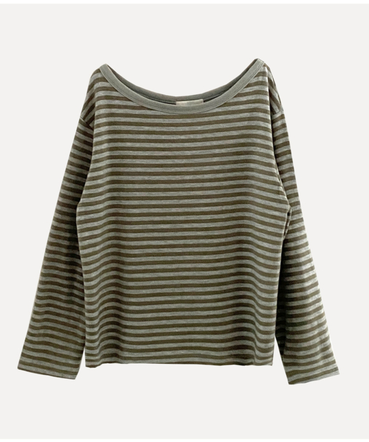 스트라이프 원오프 긴팔티셔츠 맨투맨 4color
