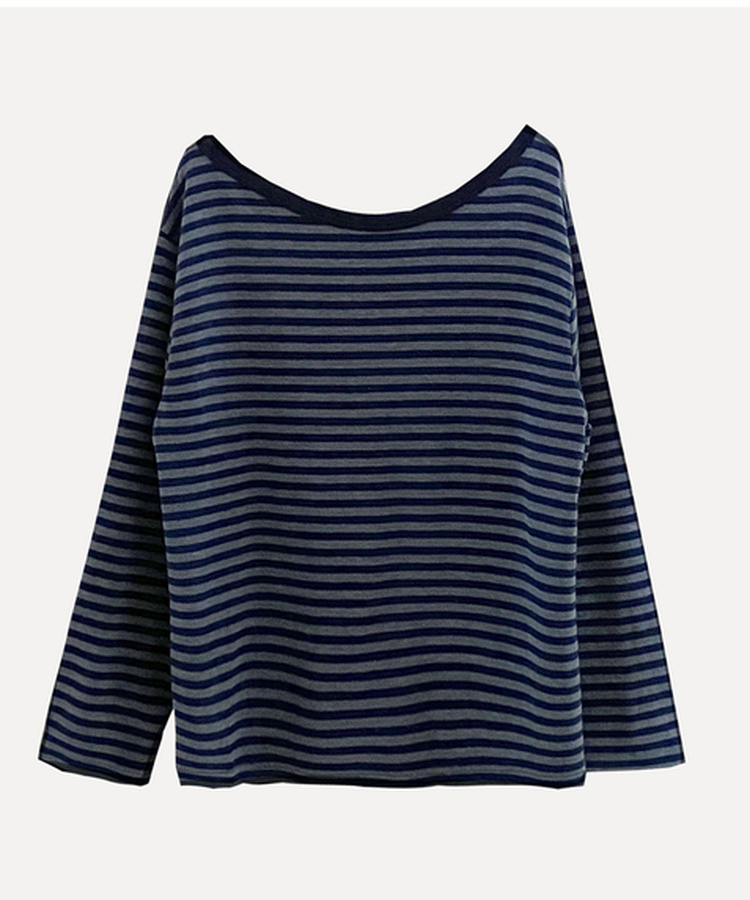 스트라이프 원오프 긴팔티셔츠 맨투맨 4color