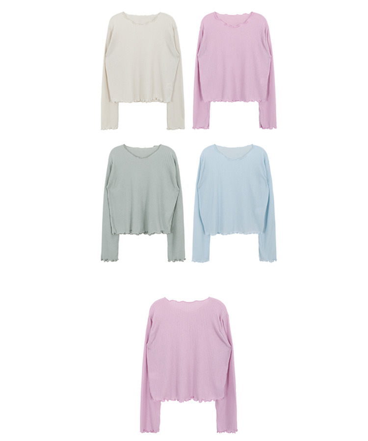 リブウェーブ長袖Tシャツ