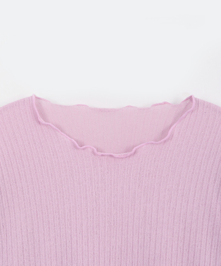 リブウェーブ長袖Tシャツ