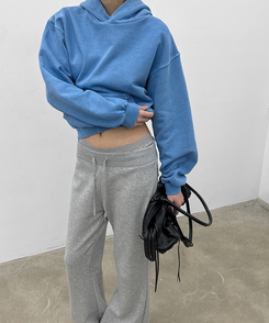 ローブーツカットバンディングパンツ MELANGE GRAY