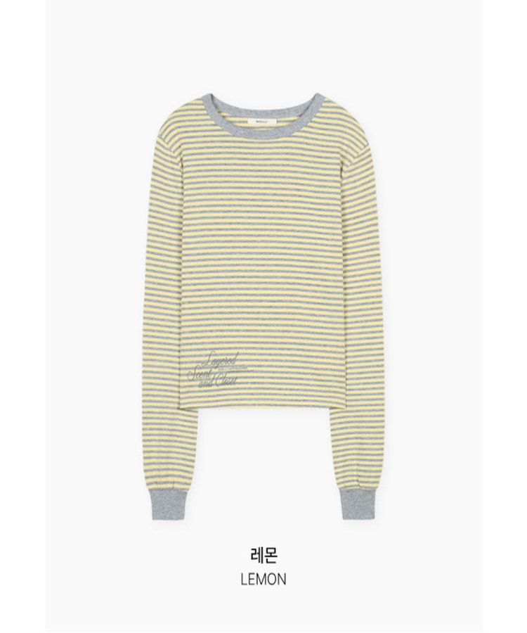 ストライプ長袖Tシャツ