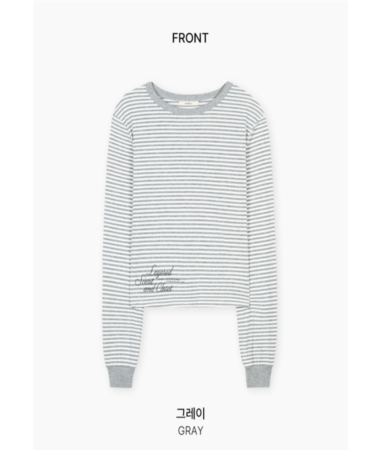 ストライプ長袖Tシャツ