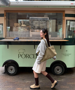 Vネックトレーナー GREY