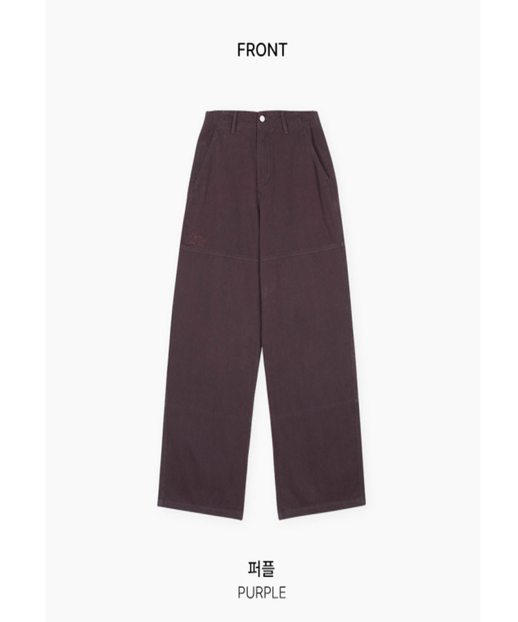 切替ラインコットンパンツ