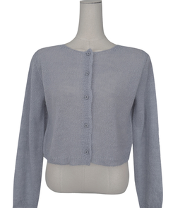 デイリーラウンドネック長袖カーディガン(9color)