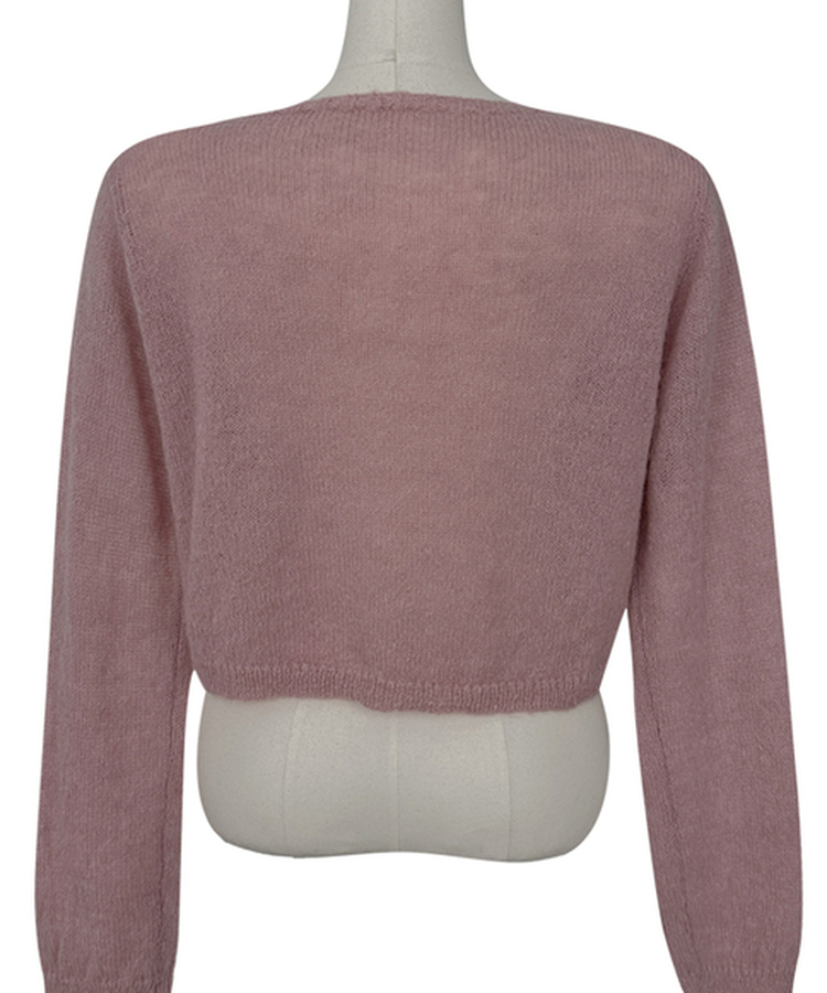 デイリーラウンドネック長袖カーディガン(9color)